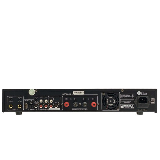 A-280 500W HD ECHO & REVERB TECHNOLOGY Karaoke Mixing Amplifier, Built-in Bluetooth, USB Playback, Feedback Eliminator