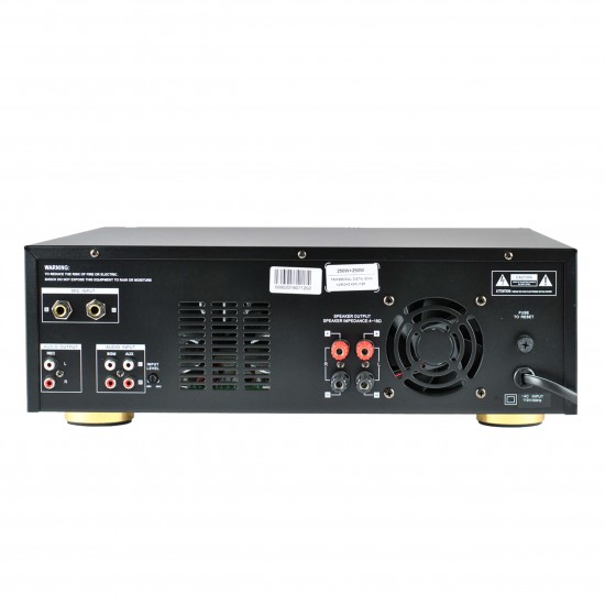 AM-210 500W Professional Digital Key Control Karaoke Mixing Amplifier, Built-in Feedback Eliminator