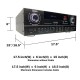 AM-220 600W HD ECHO TECHNOLOGY Karaoke Mixing Amplifier, Built-in Bluetooth, USB/SD Playback, Feedback Eliminator