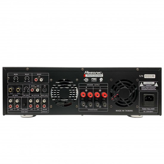 AM-420 900W HD ECHO TECHNOLOGY Karaoke Mixing Amplifier, Built-in Bluetooth, USB/SD Playback, Feedback Eliminator