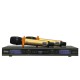 UWM-8100 Dual Channel UHF Intelligent Wireless Microphone System (GOLD)