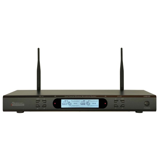 UWM-8R Professional Intelligent Dual Rechargeable Wireless Microphone System