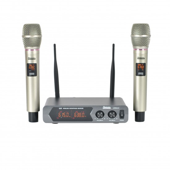 UWM-N1 Dual Channel UHF Wireless Microphone System